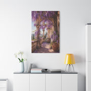 Wisteria Stone Terrace Garden Wall Art & Canvas Print