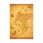 Sepia Explorer’s World Map Poster Wall Art & Canvas Prints