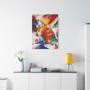 Bold Multicolor Abstract Brushstroke Wall Art & Canvas Print