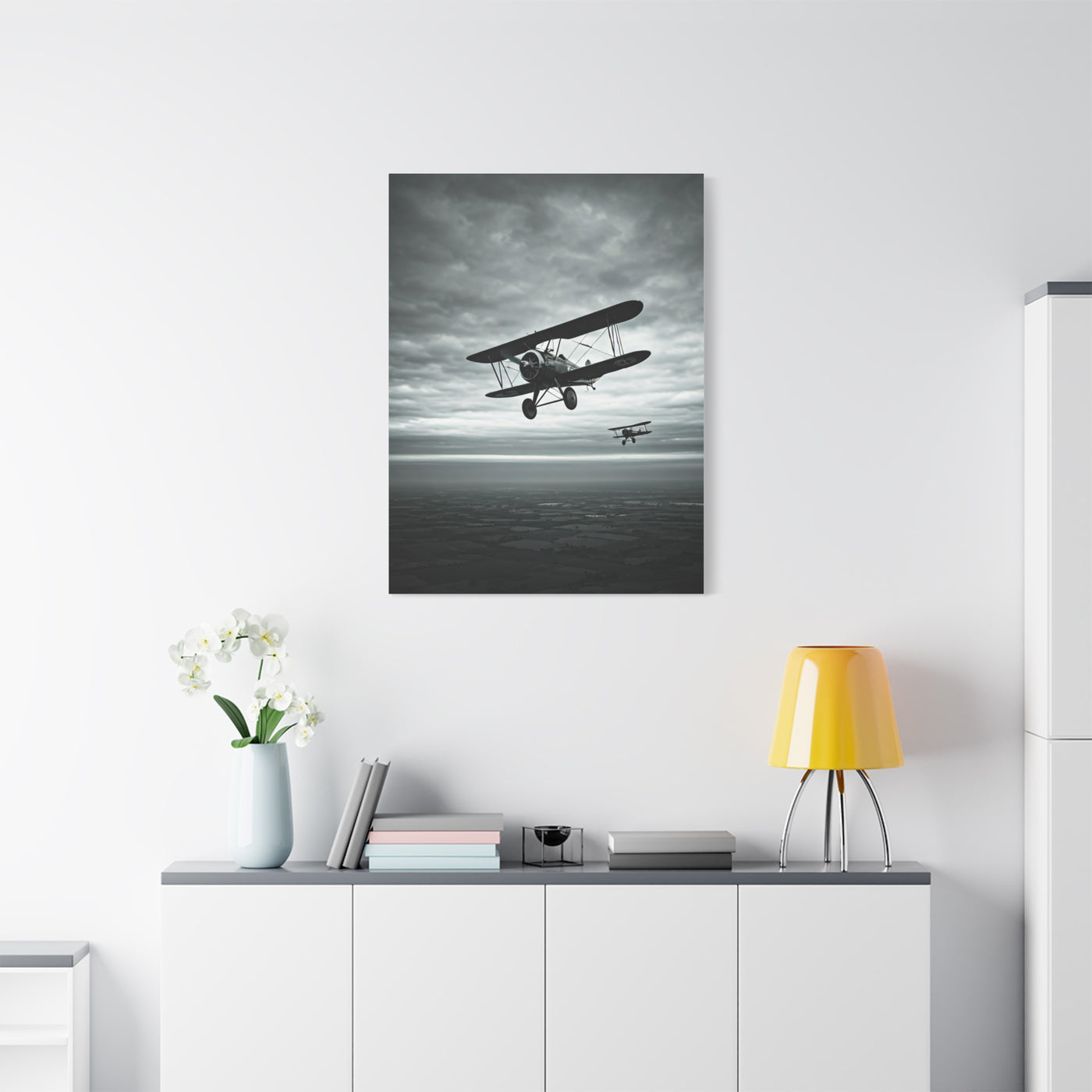 Vintage Squadron Over Open Seas Wall Art & Canvas Prints