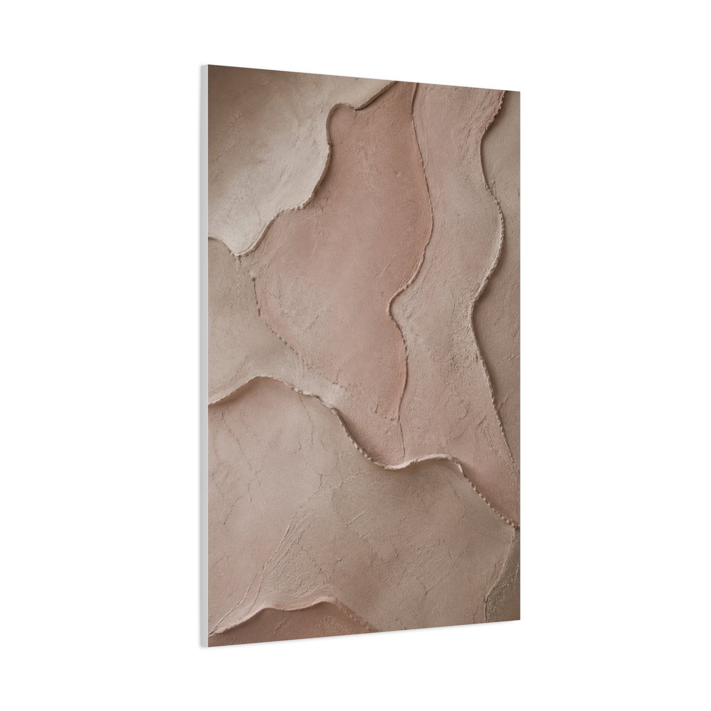 Wabi-Sabi Pink Blush Plaster Texture Wall Art & Canvas Print