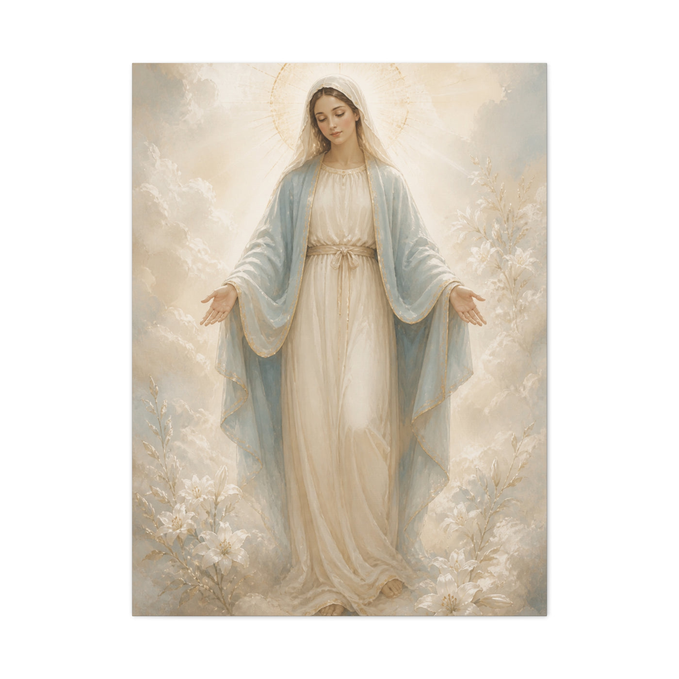 Our Lady of Grace Soft Luminous Portrait Wall Art & Canvas Print