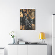 Doberman Art Deco Portrait Wall Art & Canvas Print
