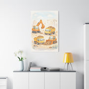 Little Builders Construction City Wall Art & Canvas Print