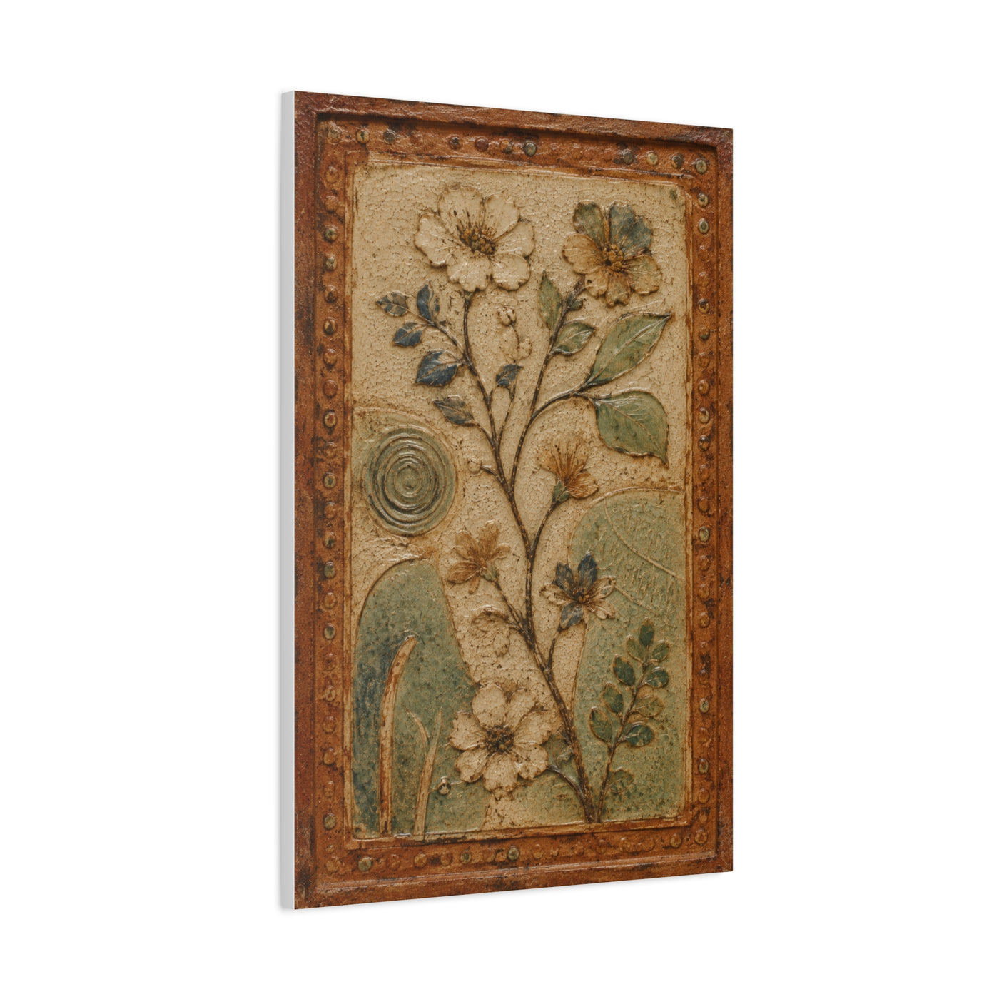 Textured Botanical Relief Study Panel Wall Art & Canvas Print