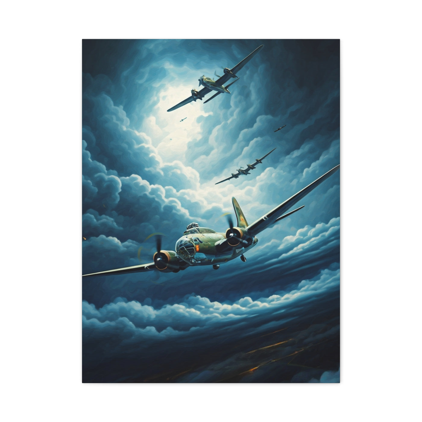 Thunder Squadron Dogfight Sky Wall Art & Canvas Prints