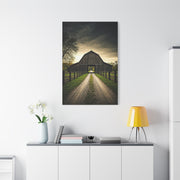 Symmetrical Drive-Through Barn Wall Art & Canvas Prints
