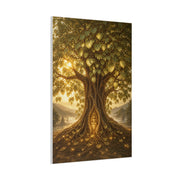 Golden Bodhi Tree Illumination Wall Art & Canvas Print
