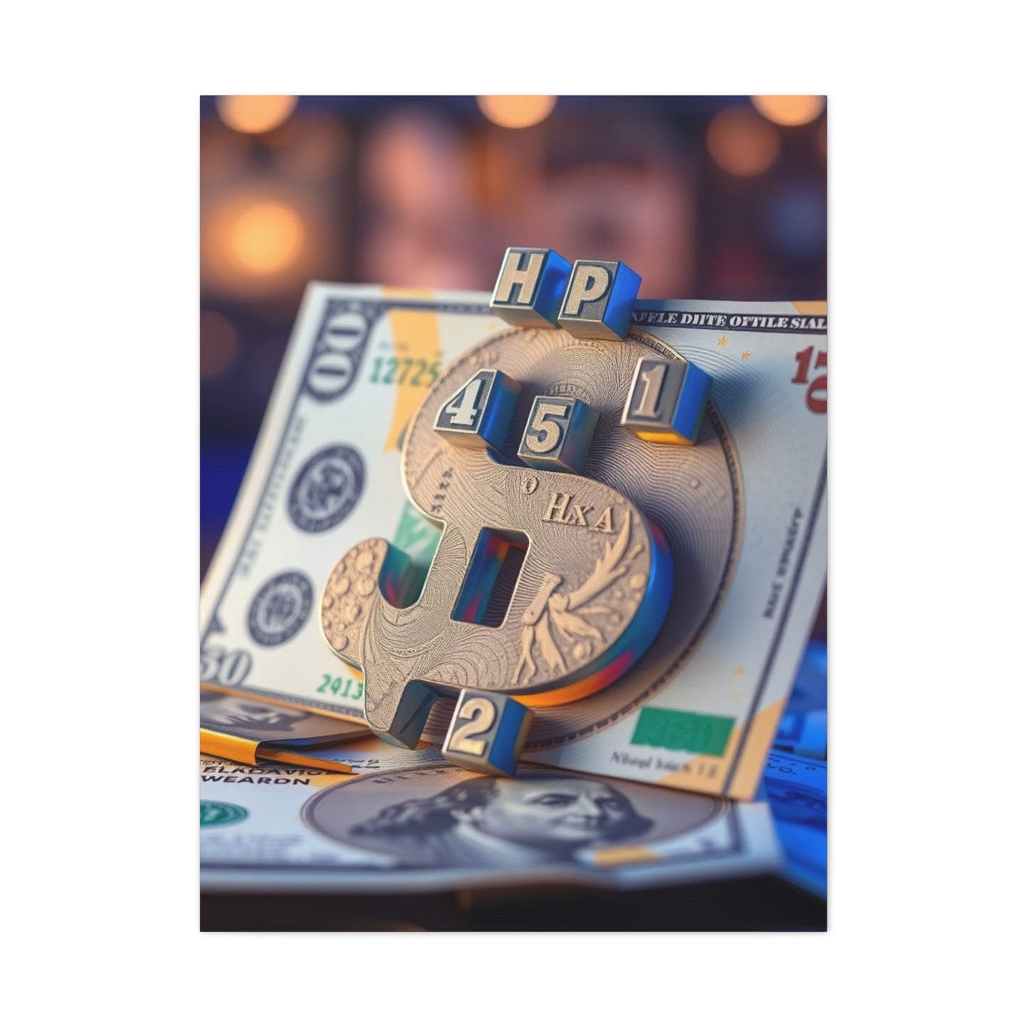 Luxurious Finance Fresco wall art & canvas print