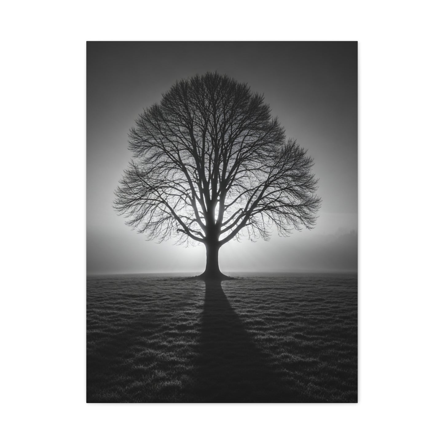 Lone Tree Silhouette Dawn Wall Art & Canvas Prints