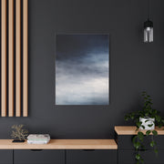 Navy Mist Atmospheric Gradient Wall Art & Canvas Print