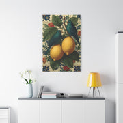 Italian Lemon & Birds Decorative Kitchen Wall Art & Canvas Print