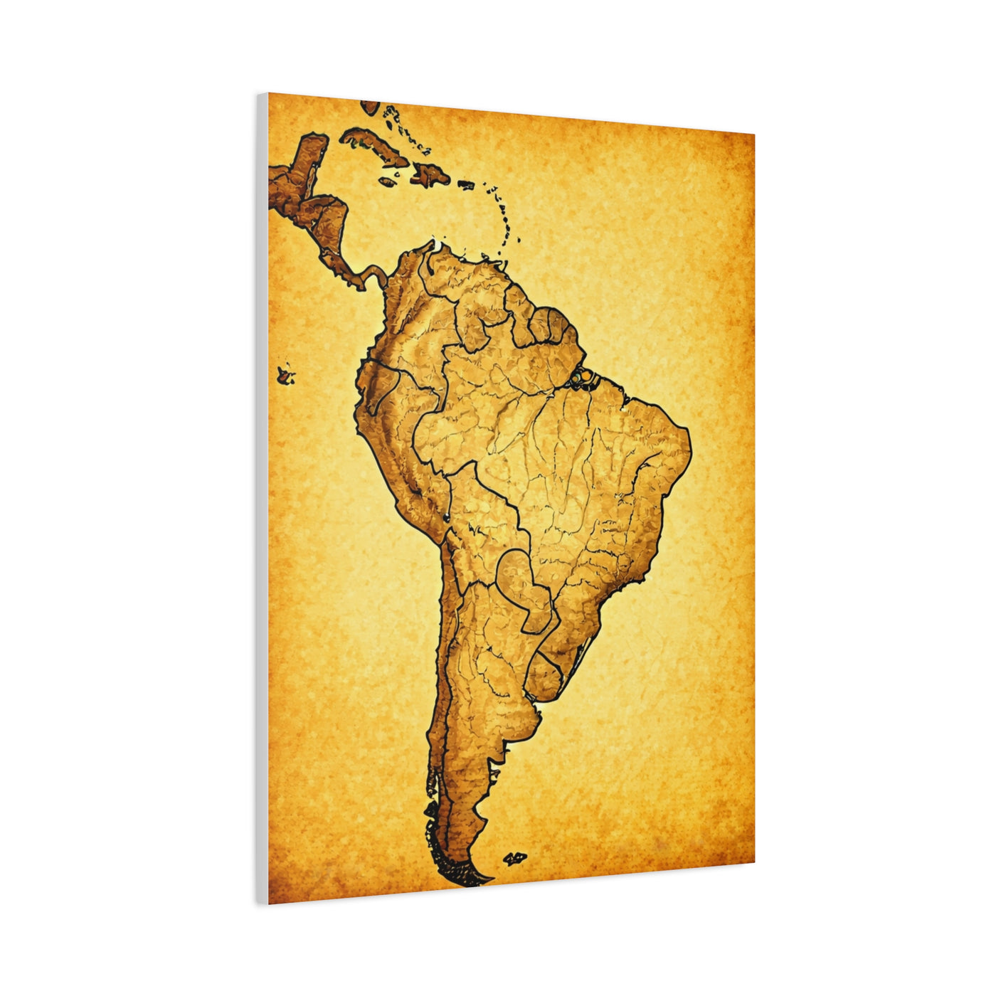 South America Vintage Cartography Poster Wall Art & Canvas Prints