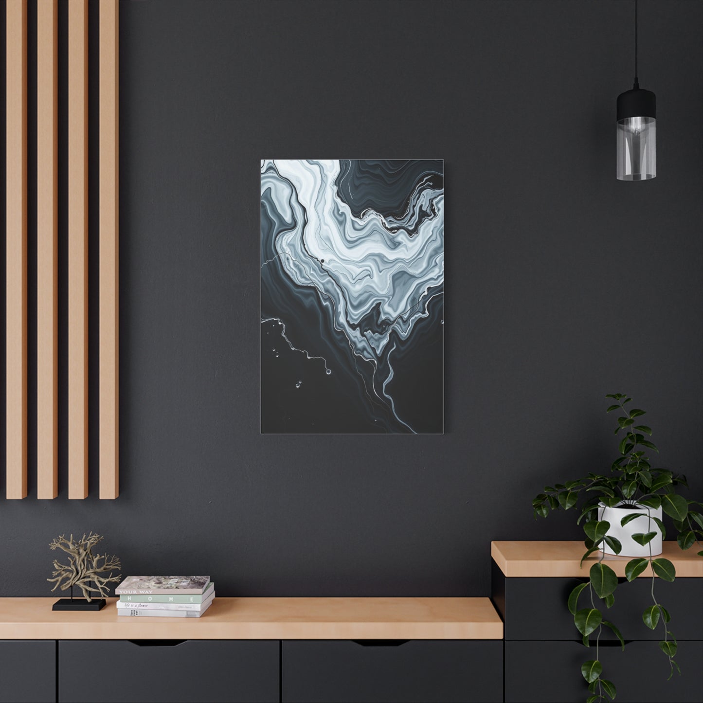 Black and White Abstract Art Supreme Canvas Wall Art & Canvas Print