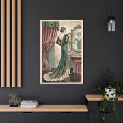 Vintage Fashion Atelier Illustration Wall Art & Canvas Print