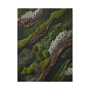 Biophilic Moss Landscape Texture Wall Art & Canvas Print