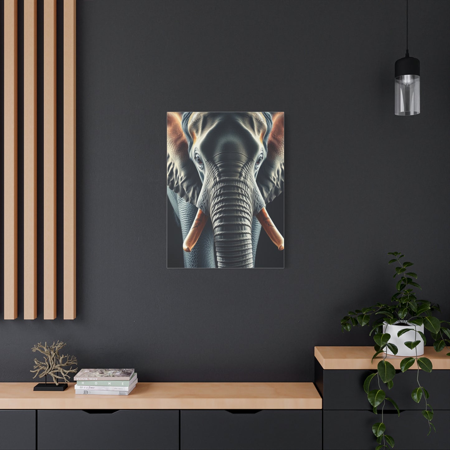 Majestic Pachyderm Portrait Wall Art & Canvas Print