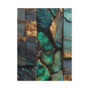 Emerald Stone Abstract Luxe Wall Art & Canvas Print