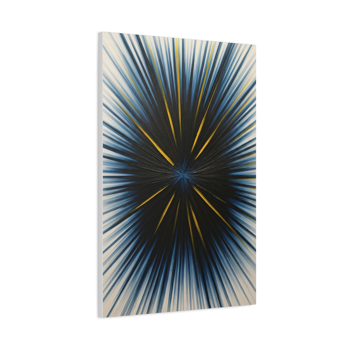 Radiating Blue and Gold Abstract Wall Art & Canvas Prints