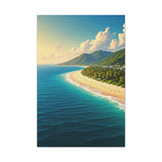 Sunlit Island Shore Retreat Wall Art & Canvas Prints
