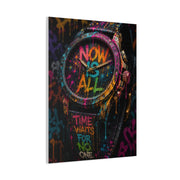 Now Is All Graffiti Watch Street Wall Art & Canvas Print