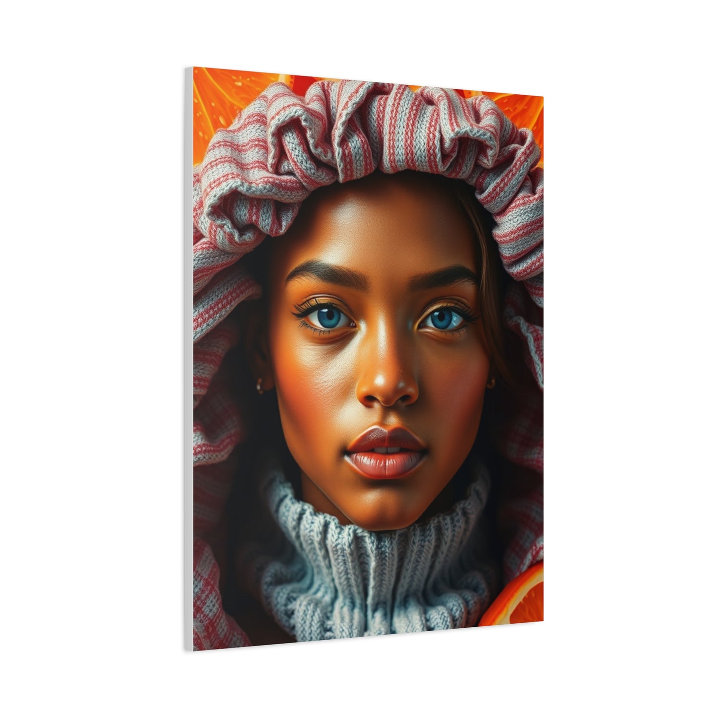 Radiant Apricot Impression Wall Art & Canvas Print