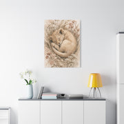 Sleeping Lion Cub Soft Neutral Wall Art & Canvas Print