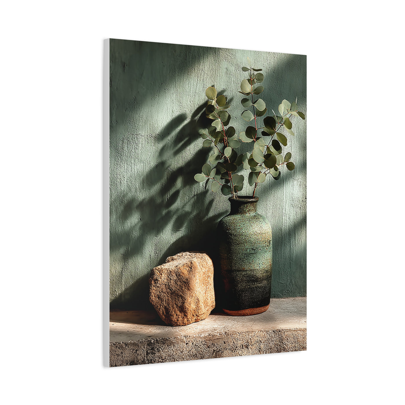 Minimal Eucalyptus Still Life Wall Art & Canvas Print