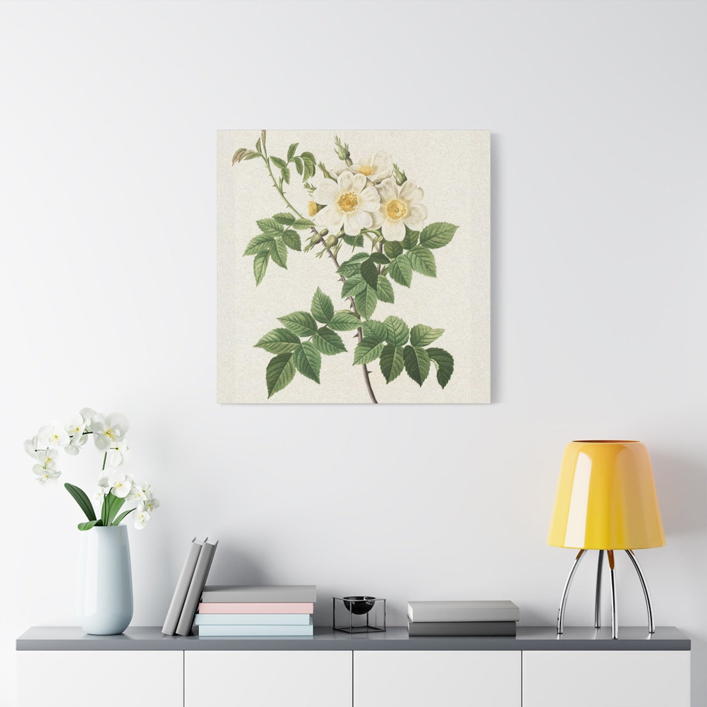 White Flower Wall Art & Canvas Prints