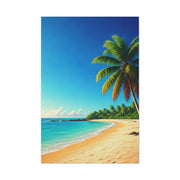 Tropical Palm Paradise Beach Wall Art & Canvas Prints