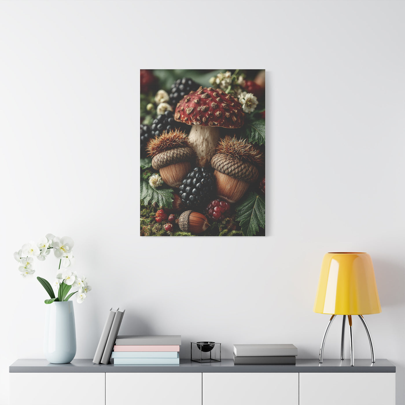 Woodland Harvest Still Life Wall Art & Canvas Print