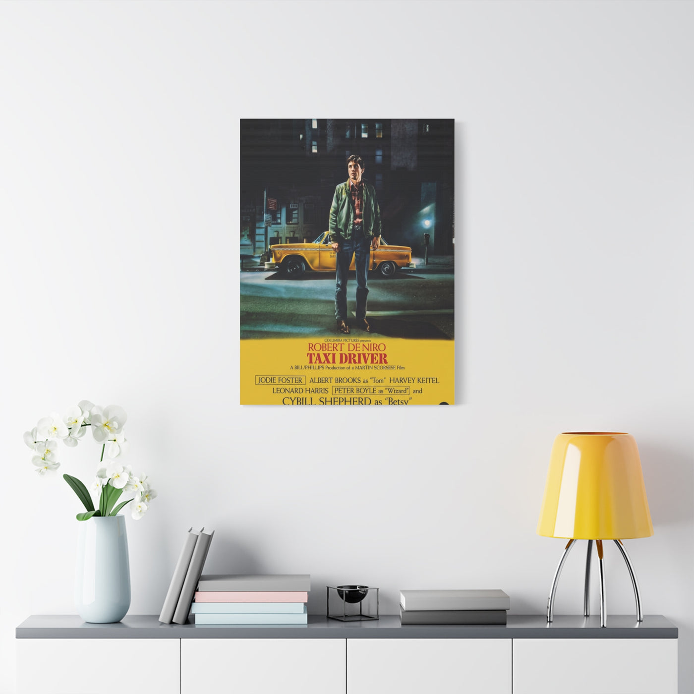 Taxi Driver 1976 Movie Poster Wall Art & Canvas Print