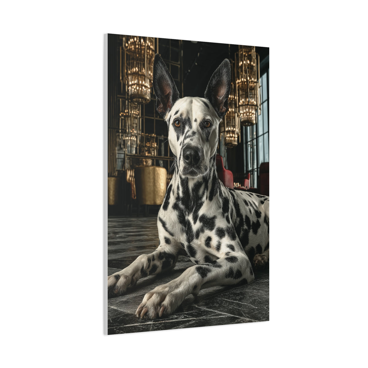 Dalmatian Luxury Lounge Portrait Wall Art & Canvas Print