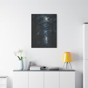Moonlit Bayou Heron Scene Wall Art & Canvas Print