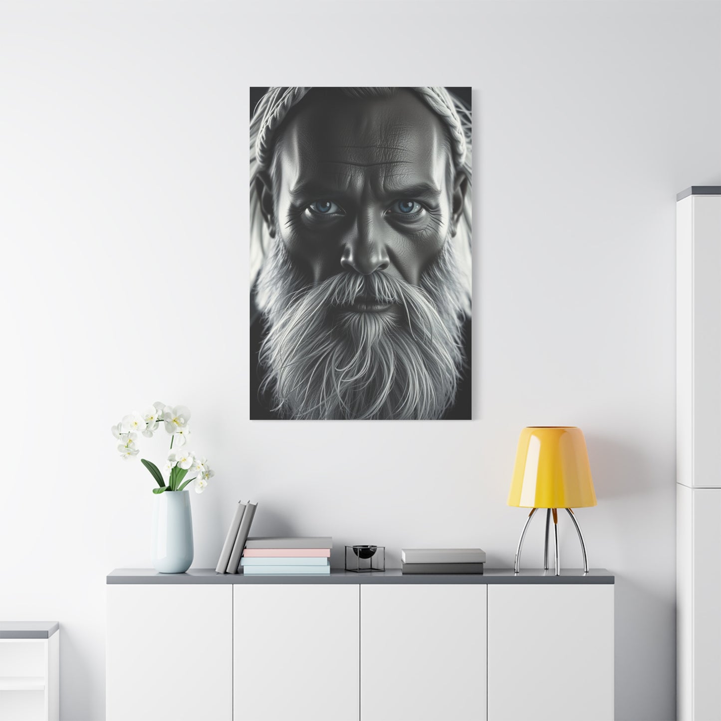 Supreme Black, White & Blue Art Collection Wall Art & Canvas Print