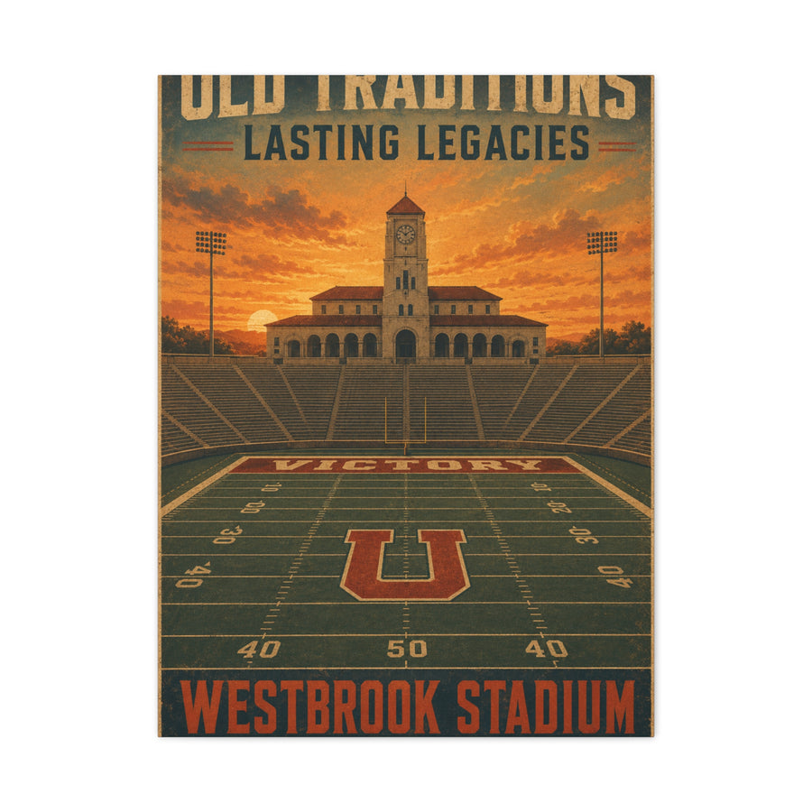 Vintage Stadium Legacy Sports Wall Art & Canvas Print