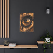 Lion Eye Reflection Macro Wall Art & Canvas Print