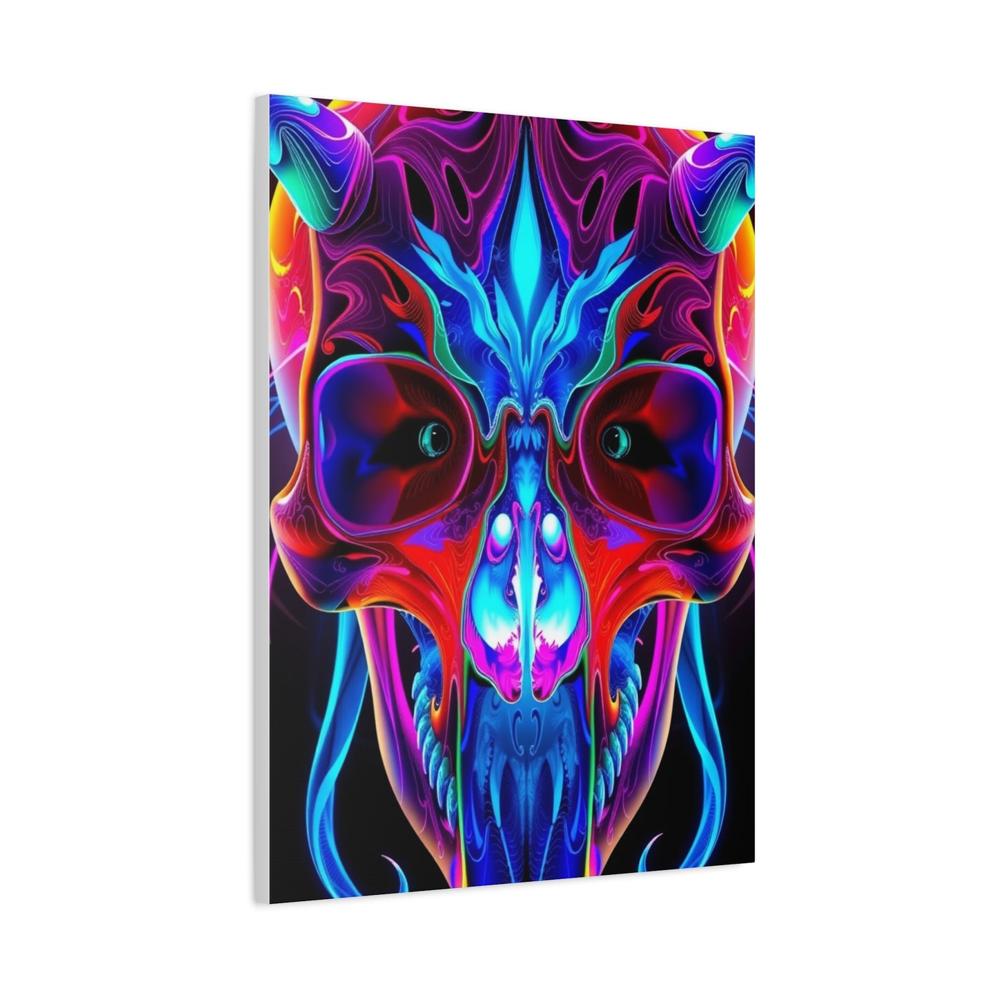 Collection 3D Trippy Skull Art By Ali Gulec Art Wall Art & Canvas Print