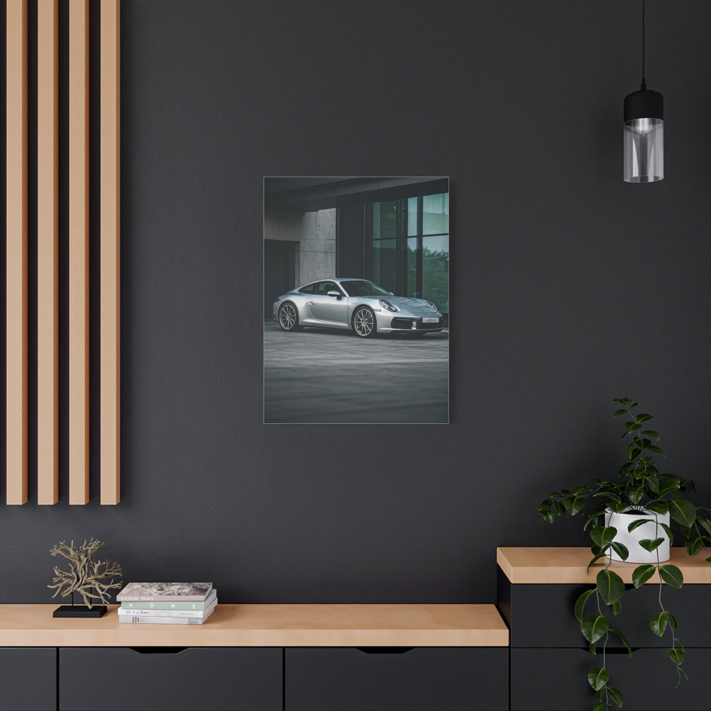 Porsche 911 Modern Courtyard Elegance Wall Art & Canvas Prints
