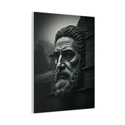 Ancient Stone Philosopher Bust Wall Art & Canvas Prints