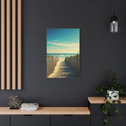 Sandy Fence Pathway to the Shore Wall Art & Canvas Prints