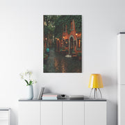 Italian Alley Evening Glow Wall Art & Canvas Print