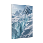 Icy Blue Glacial Crevasse Wall Art & Canvas Print
