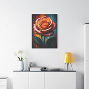 Golden Ember Rose Wall Art & Canvas Print