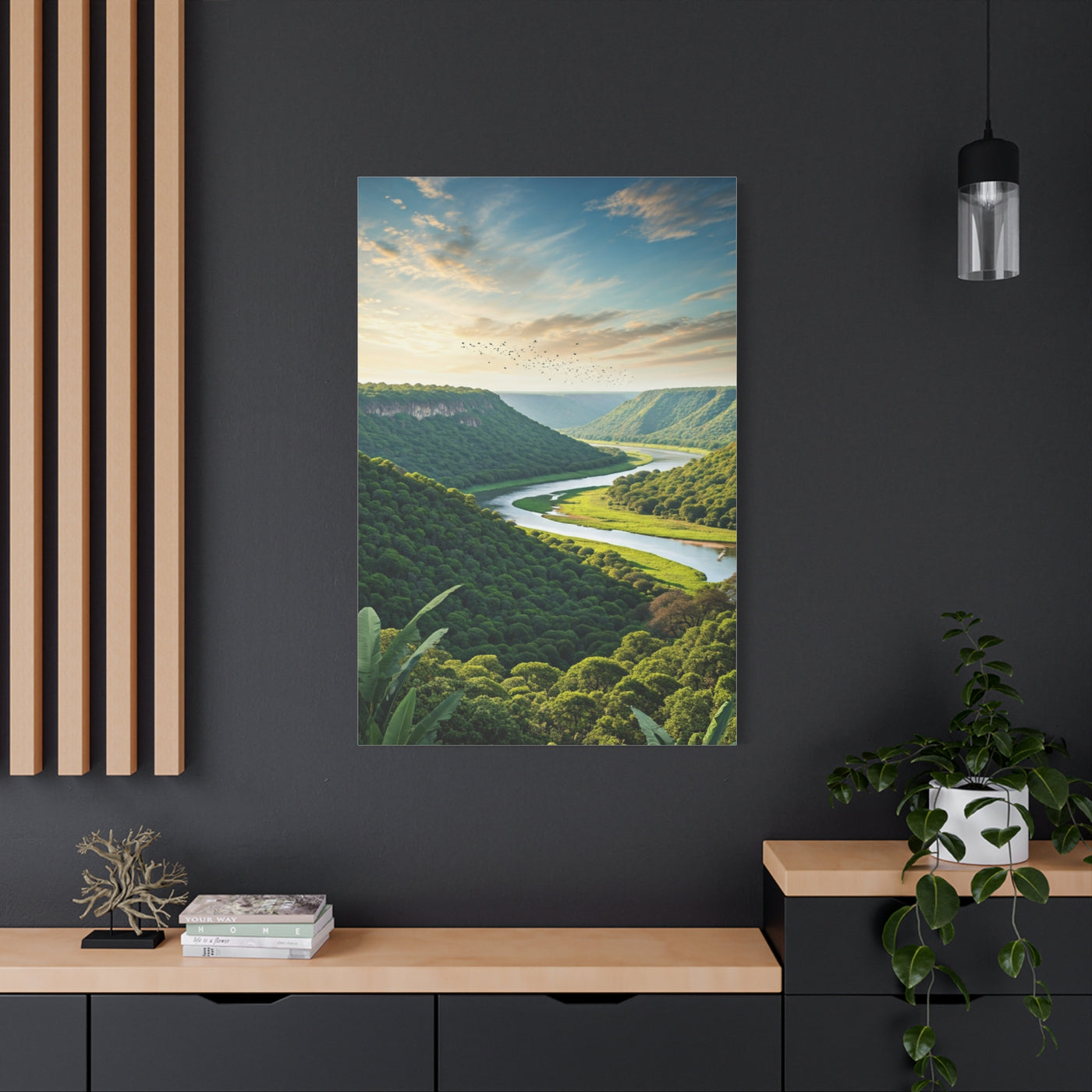 Scenic River Valley Landscape View Wall Art & Canvas Prints