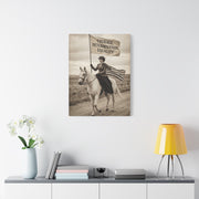 Suffrage Rider Equality Statement Wall Art & Canvas Print