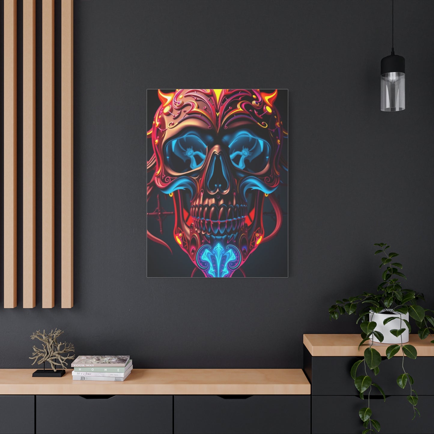 Supreme 3D Trippy Skull Art By Ali Gulec Art Wall Art & Canvas Print