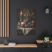 Autumn Harvest Candle Still Life Wall Art & Canvas Print