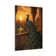 Mughal Palace Sunset Peacock Wall Art & Canvas Print