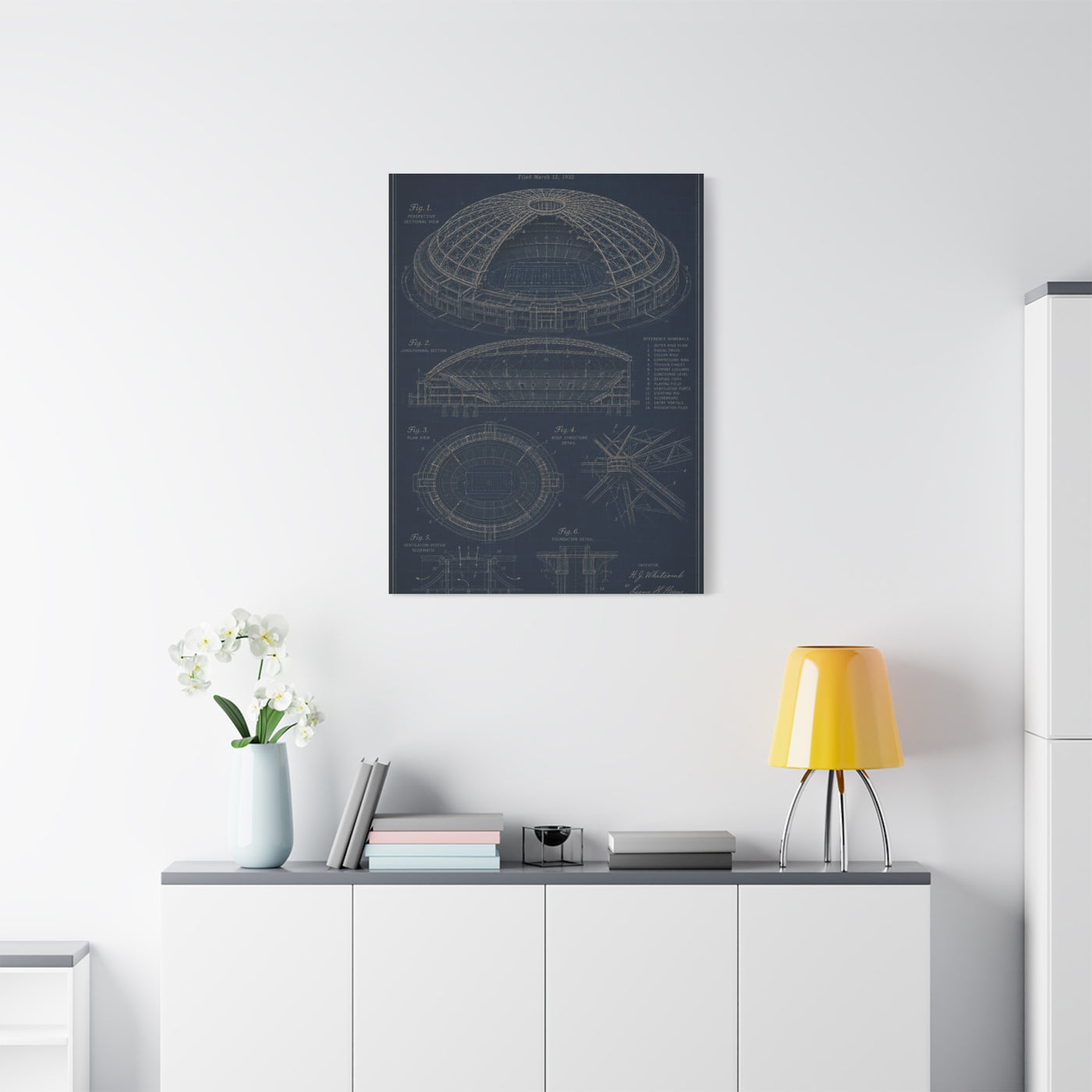 All Weather Stadium Blueprint Sports Wall Art & Canvas Print
